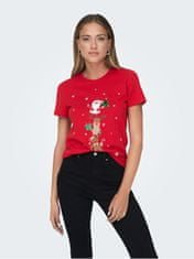 ONLY Dámske tričko ONLYRSA Regular Fit 15306571 Urban Red (Veľkosť XL)