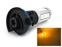 motoLEDy HP24W Oranžová LED žiarovka 12-24V CANBUS piercing červený difúzor 1000lm