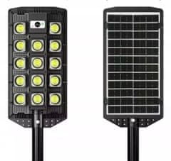 Popron.cz Solární pouliční lampa 434 LED 1400W včetně držáku a dálkového ovládání W7100B-5