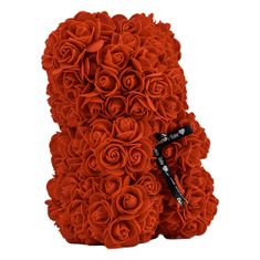 Medvídárek Classic medvedík z ruží 25cm darčekovo balený - svetlo červený