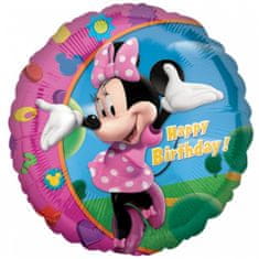 Amscan Fóliový balón 18" - Minnie Mouse Happy Birthday