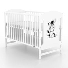 NEW BABY Detská postieľka MIA Zebra biela