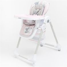 Baby Mix Jedálenská stolička Infant pink