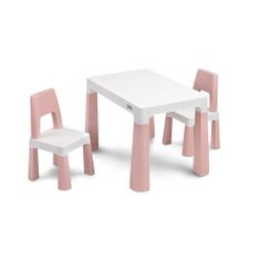 TOYZ Súprava detského stola a 2 kresiel MONTI pink