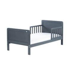DREWEX Detská posteľ so zábranou a šuplíkom Olek 140x70 cm grafit