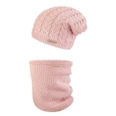 Little Angel Set pletená čiapka a nákrčník Outlast - sv.ružová 6 | 54-57 cm