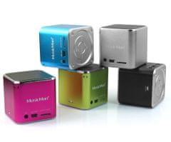 Technaxx prenosný Bluetooth reproduktor Mini MusicMan, batéria 600 mAh, čierny (BTX2)
