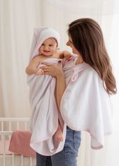 BELISIMA Detská osuška so žinkou a ručníkom Swaddle béžová