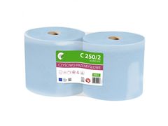 sarcia.eu ELLIS Ecoline Odolný, dvouvrstvý celulózový čisticí hadřík, modrý papírový ručník 2 rolky