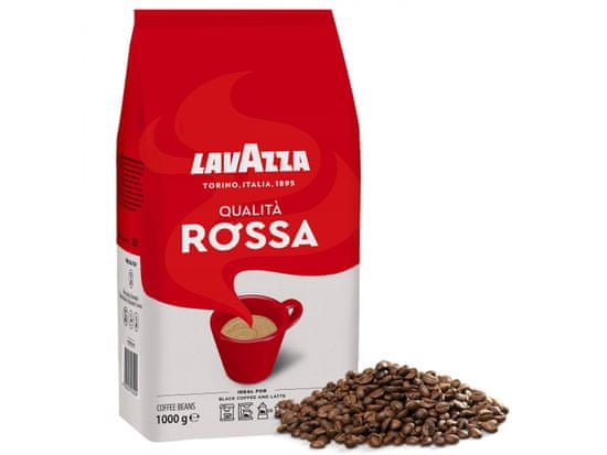 Lavazza LAVAZZA Qualita Rossa - Zmes pražených kávových zŕn Arabica a Robusta, zrnková káva 1 kg
