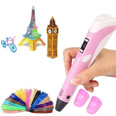 TopKing 3D pero s LCD displejom MODRÉ (žlté/fialové/ružové) + náplne