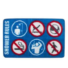 Balvi Kúpeľňová predložka Balvi Shower Rules