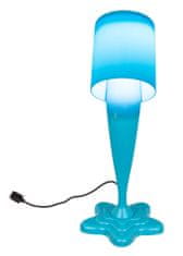 Popron.cz Stolová lampa, farebný kvetináč, neónový modrá, cca. 30 cm,