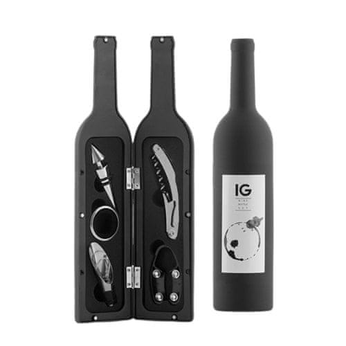 InnovaGoods Súprava doplnkov na víno vo vzhľade fľaše 0451