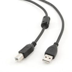 C-Tech GEMBIRD Kábel USB AB 1,8 m 2.0 HQ s ferritovým jadrom