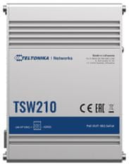 Teltonika priemyselný nemanažovaný switch TSW210 8port 10/100/1000M + 2x SFP