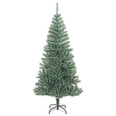 Vidaxl Umelý vianočný stromček 300 LED, súprava gulí a sneh 240 cm