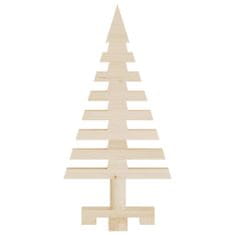 Vidaxl Drevený vianočný stromček na dekoráciu 60 cm masívna borovica