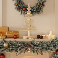 Vidaxl Drevený vianočný stromček na dekoráciu 60 cm masívna borovica