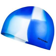 Spokey ABSTRACT Silikónová plavecká čiapka, modro-biela