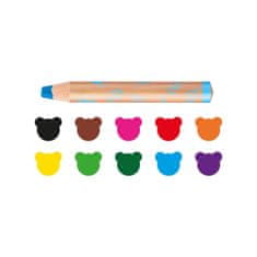 Carioca BABY voskovky 3v1: ceruzka, voskovka a akvarel v jednej pastelke Carioca 10 ks