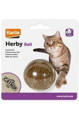 Karlie Hračka mačka Guľa s santa mačací 5cm KAR