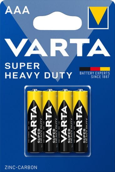 VARTA batérie Super Heavy Duty AAA, 4ks