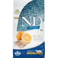 N&D OCEAN Cat GF Herring & Orange Neutered Adult 1,5 kg