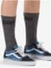Súprava troch párov pánskych ponožiek v tmavo šedej farbe VANS UNI