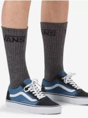 Vans Súprava troch párov pánskych ponožiek v tmavo šedej farbe VANS UNI