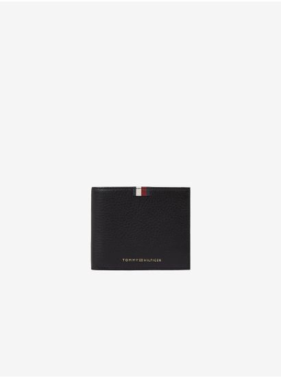Tommy Hilfiger Čierna pánska kožená peňaženka Tommy Hilfiger