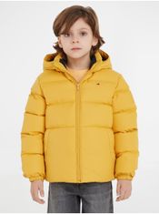 Tommy Hilfiger Žltá chlapčenská prešívaná zimná bunda Tommy Hilfiger 104