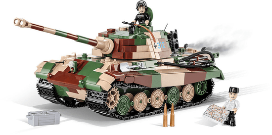 Cobi Stavebnica II WW Panzer VI Tiger Ausf. B Konigstiger, 1000 k, 2 f