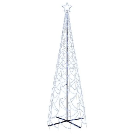 Vidaxl Vianočný stromček kužeľ studené biele svetlo 500 LED 100x300 cm