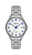LAVVU Titánové pánske hodinky so zafírovým sklom LWM0150, Titanium Lille Hammer White