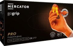 MERCATOR MEDICAL Nitrilové rukavice GoGrip oranžové veľkosti L, 50 ks