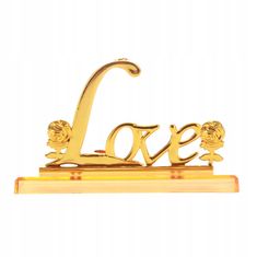 Korbi Zlatá večná ruža s nápisom love, darček na Valentína alebo deň žien, WR9