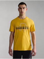 Napapijri Žlté pánske tričko NAPAPIJRI Iceberg M