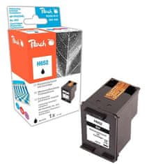 Peach kompatibilný cartridge HP F6V25AE, No.652, čierna, 11ml