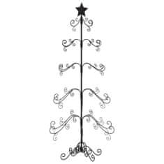 Vidaxl Kovový vianočný dekoratívny stromček čierny 150 cm