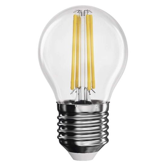 EMOS LED žiarovka Filament Mini Globe / E27 / 3,4 W (40 W) / 470 lm / neutrálna biela