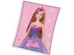 Carbotex Detská fleecová deka Barbie princezná 150x200 cm