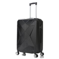 Northix Súprava s kufríkmi - 3 veľkosti - čierna 