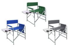 SEFIS Basic kempingová rozkladacia stolička so stolíkom a držiakom nápojov - Farba : Zelená