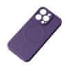 Silicone MagSafe kryt na iPhone 15 Pro, fialový