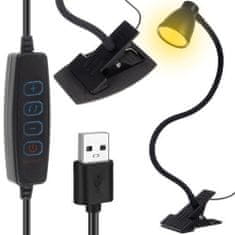 MG Desk USB stolná lampa, čierna