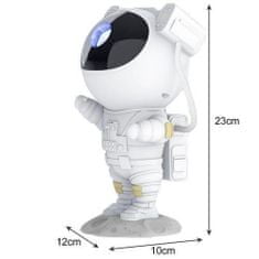 MG Astronaut projektor nočnej oblohy, biely