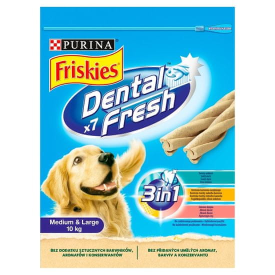 Friskies Pamlsok Dental Fresh pre väčších psov 7ks 180g