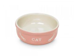 Nobby Keramická miska pre mačky ružová, 13,5 cm