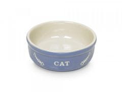Nobby Keramická miska pre mačky modrá, 13,5 cm
